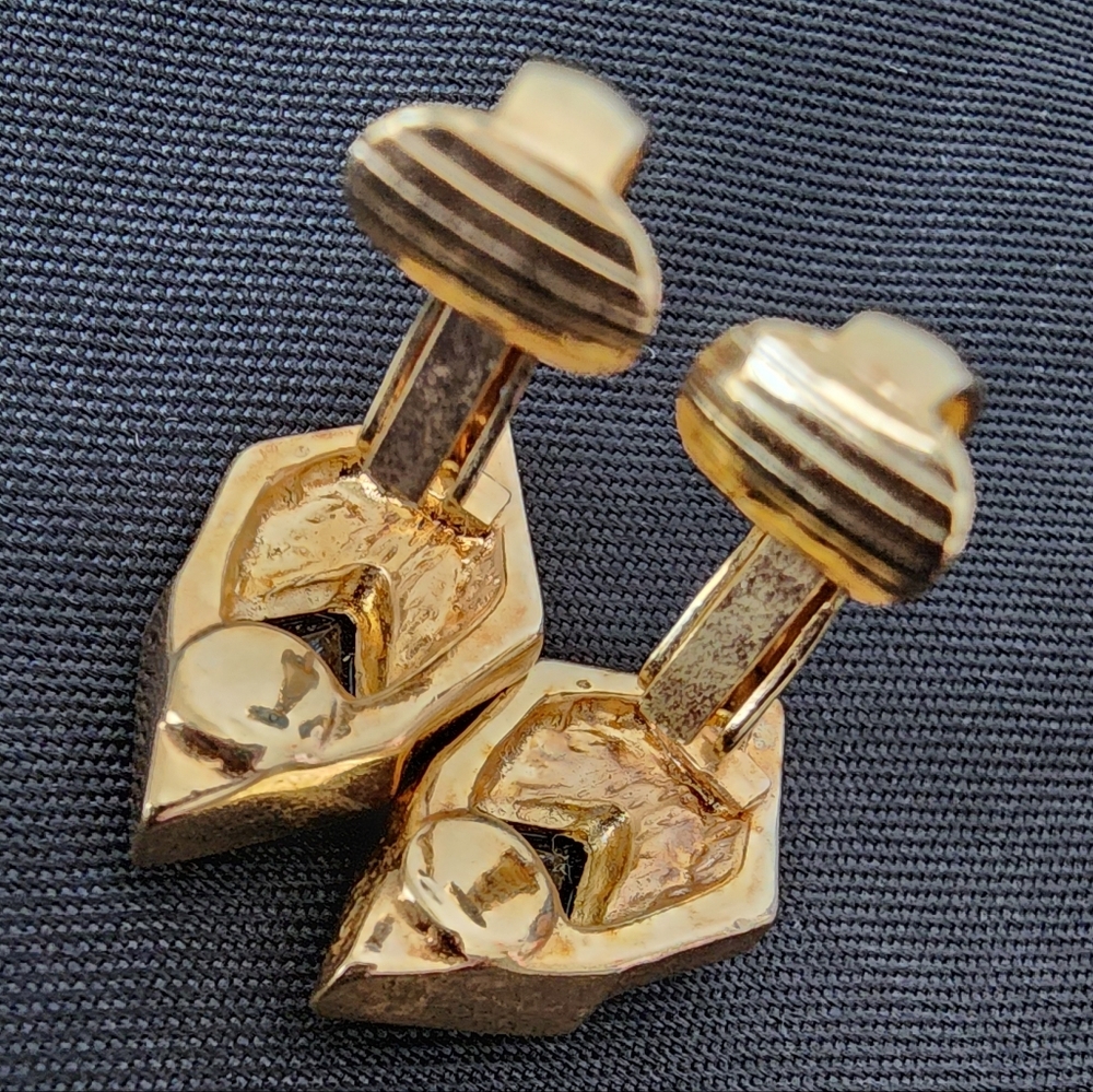 Auth Dior Enamel Rhinestone Necklace And Clipon Gold Stud Earrings - Picture 6 of 14